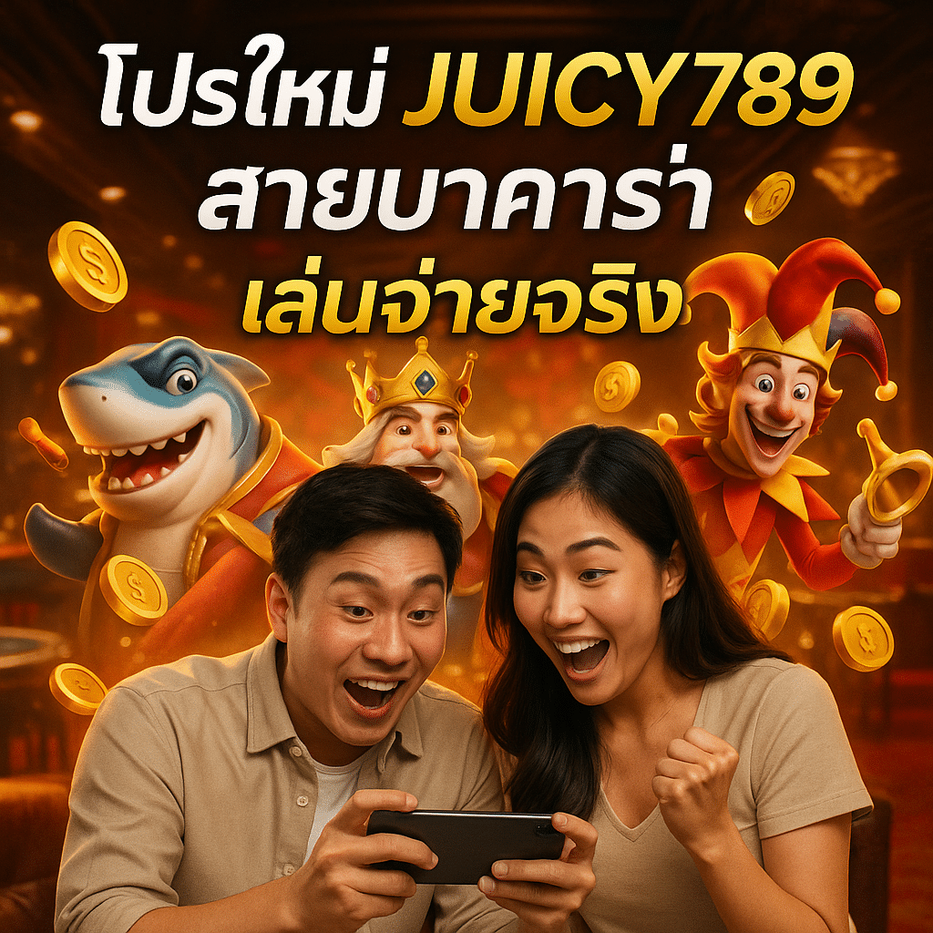 โปรใหม่ JUICY789 สายบาคาร่า เล่นจ่ายจริง